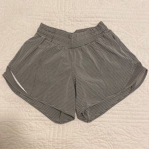 Grey Striped Lululemon Shorts - Like New!